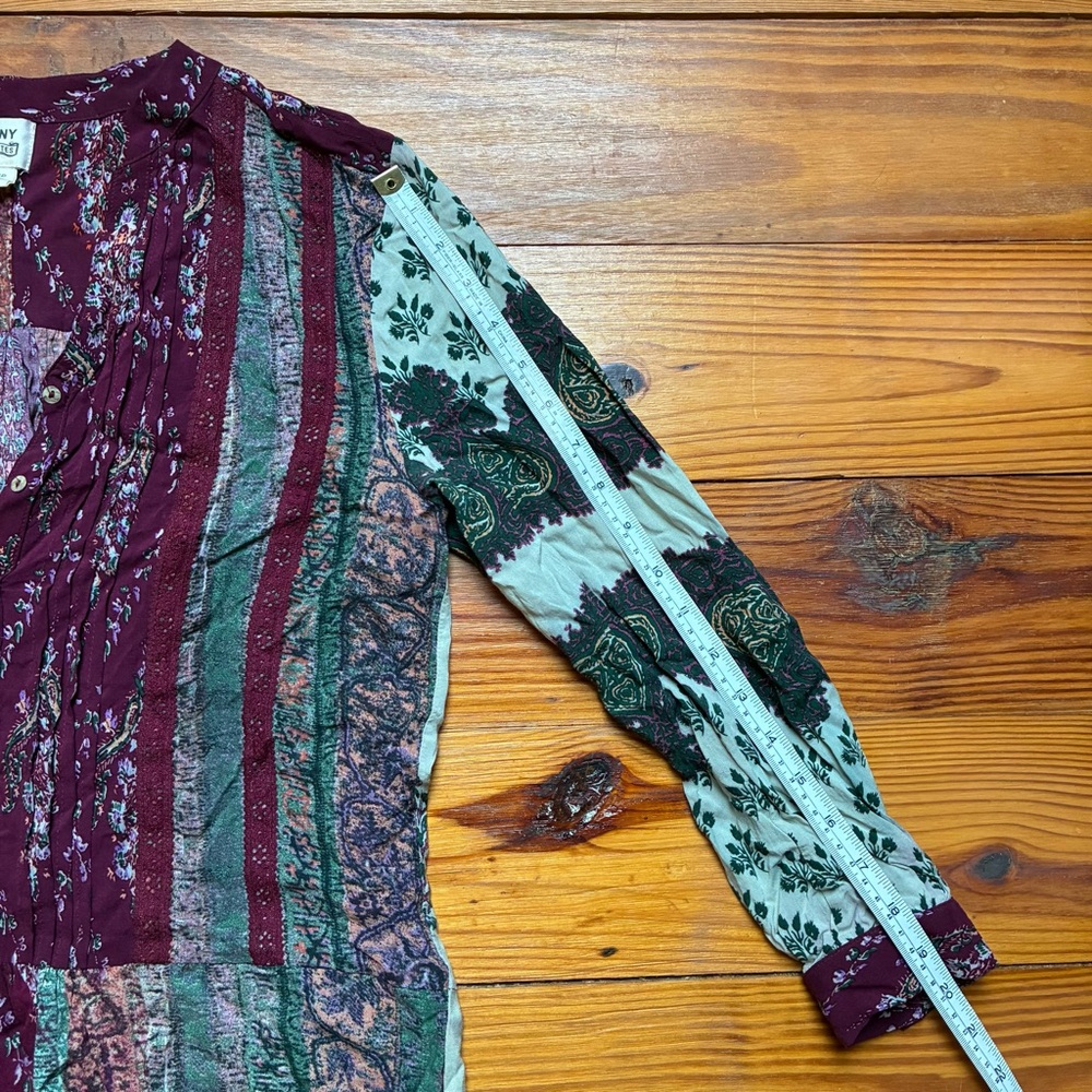 Tiny Petites Multicolor Bohemian Tunic Top, EUC, MP - Picture 9 of 12